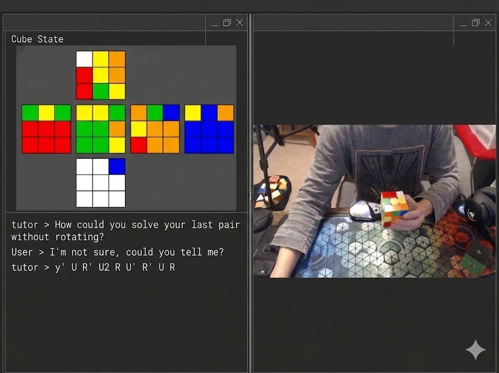 AI Cube Tutor interface